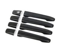 MNEUEQ Autocollant Décoratif Couvercle Tasse Poignée Porte Voiture Fibre Carbone ABS Pour Mitsubishi Pour Outlander 2008 - 2020(Style 3)