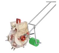 MNEVZX épandeurs de Jardin Semoir Manuel à Roues propulsé à la Main pour maïs, arachide, soja, épandeur d'engrais Multifonctionnel(Single6-10 16.5-28cm)