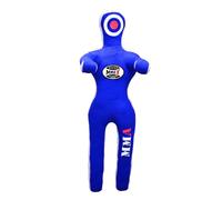 MNEX Mannequin de lutte professionnel - 1,5 m/152,4 cm, 1,8 m/182,9 cm, factice de jujitsu, BJJ, MMA, judo, karaté, combat, noir, 1,8 m/182,9 cm (bleu, 1,5 m/152,4 cm) cm pouces)