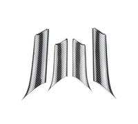 MNGNCBXWK Pour Tesla Pour Modèle 3 Y 2018 2019-2023 Accessoires De Voiture Style Fibre Carbone Poignée Porte Intérieure Accoudoir Garniture Autocollante (4 PIÈCES)