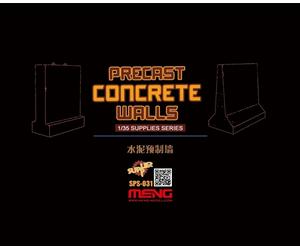 (MNGSPS-031) - Meng Model 1:35 - Precast Concrete Walls (Resin)