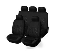 MNHCAC Housse de Siège de Voiture pour Opel Astra K Wagon Crossland Olympia, Motif des pneus, Respirant Imperméable Protections Accessoires,Black- 5 Seats