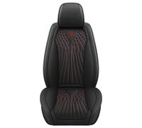 MNHCAC Housse Siège Voiture pour Tesla Model Y Juniper 2025 2026, 5 Pièces Set Housses siège Auto Protection Cuir Imperméable Compatible avec Airbags,Black Red