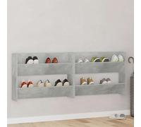 MNISDFL Armoire à chaussures murale moderne avec 2 étagères basculantes, étagère à chaussures peu encombrante pour ranger vos chaussures, bottes et pantoufles, design simple