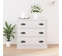 MNISDFL Armoires multi-usages en matériau dérivé du bois Blanc 70 x 35,5 x 67,5 cm