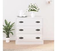 MNISDFL Armoires multi-usages en matériau dérivé du bois Blanc brillant 70 x 35,5 x 67,5 cm