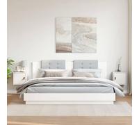 MNISDFL Armoires murales 2 pcs Blanc 31,5x30x30 cm en Bois de pin Massif, Armoire Suspendue avec Portes réversibles pour Rangement Mural décoratif