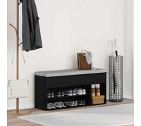MNISDFL Banc à chaussures élégant en bois robuste avec grand espace de rangement, assise pratique et surface facile d'entretien pour garder votre entrée bien rangée