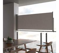 MNISDFL Brise-vue pour balcon, paroi latérale, brise-vue, store latéral extensible, 100 x 300 cm, gris