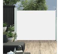 MNISDFL Brise-vue pour balcon, paroi latérale, brise-vue, store latéral extensible, 140 x 500 cm, crème