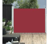 MNISDFL Brise-vue pour balcon, paroi latérale, brise-vue, store latéral extensible, 140 x 500 cm, rouge