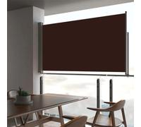 MNISDFL Brise-vue pour balcon, paroi latérale, brise-vue, store latéral, extensible, 160 x 300 cm, marron