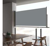 MNISDFL Brise-vue pour balcon, paroi latérale, brise-vue, store latéral extensible, 60 x 300 cm, gris
