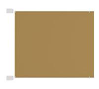 MNISDFL Brise-vue pour balcon, paroi latérale, brise-vue, store vertical, beige, 100 x 1200 cm, tissu Oxford