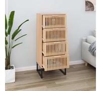 MNISDFL Buffet Haut 40x30x95 cm Bois d'ingénierie, Armoire Haute Rangement avec tiroirs en Bois et Pied en Fer Stable, Meuble étroit pour Salon ou entrée