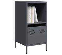 MNISDFL Buffet Haut Classique Anthracite 35x39x73,5 cm en Acier laminé à Froid, Armoire avec tiroir et étagère pour Grand Espace de Rangement, Meuble de Rangement Stable aux Pieds