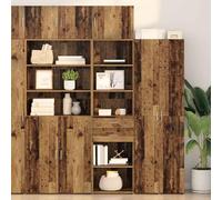 MNISDFL Buffet Mural Moderne en Bois Composite, étagère rectangulaire pour Salon, Armoire Haute 50x42,5x225 cm avec Rangement Mural intégré, Meuble Haut étroit Design Minimaliste.