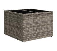 MNISDFL Canapé De Jardin Modulable avec Rangements Polyratan Gris | Structure acier stable, polyratan résistant UV, ottomans avec rangements cachés, accoudoirs réglables, montage facile