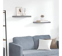 MNISDFL Étagère Murale Flottante Gris 50x23x3,8 cm en MDF avec Cadre métallique, système de Montage Invisible pour Livres, distinctions et Ornements, Design Moderne pour décorer Un Mur