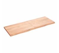 MNISDFL Étagère Murale Pliante en Bois de chêne Massif Marron Moyen, Style Rustique avec Bord Vif et Surface Vernie, idéale comme Rangement Mural Polyvalent