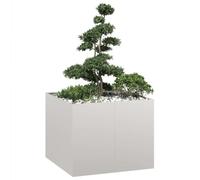 MNISDFL Jardinière d'extérieur en acier inoxydable 100 x 100 x 80 cm
