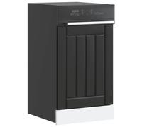 MNISDFL Lucca Lot de 4 panneaux de protection pour lave-vaisselle en bois Noir