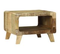 MNISDFL Table basse d'appoint pour intérieur salle à manger 50 x 50 x 35 cm en mangue massive grossière