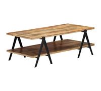 MNISDFL Table basse de salon Table basse pour intérieur salle à manger 115 x 60 x 40 cm Bois massif mangue