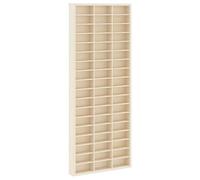 MNISDFL Vitrine Murale Beige 30 x 4,5 x 75 cm en Bois d'Ingénierie, Étagère Murale pour Salon, Design Moderne avec Étagères Ouvertes, Idéale pour Exposer Livres, Photos et Décorations