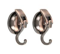 Mnixy Lot de 2 crochets à ventouse puissants pour salle de bain et toilettes, douche (bronze)