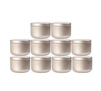 Mnixy Lot de 20 boîtes de voyage vides rechargeables et portables en aluminium doré mat 50 ml