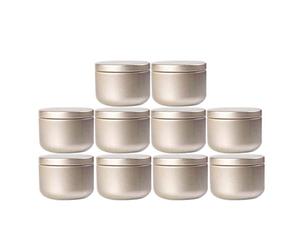 Mnixy Lot de 20 boîtes de voyage vides rechargeables et portables en aluminium doré mat 50 ml