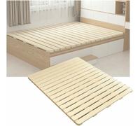 MNJVCFDS Bois RollType Cadre De Lit À Lamelles Plateau De Soutien De Matelas Horizontal Lourd Pliable Doux avec Futon De Protection De La Taille pour Canapé (90x90cm) (Bois 80x90cm)