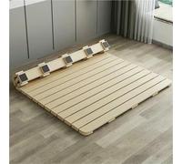 MNJVCFDS Cadre De Lit De Plancher, Cadres Tatami Pliants, Panneau De Palette À Lames De Type Rouleau en Bois, Matelas De Futon Solide Pliable pour Les Chambres À Coucher