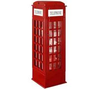 MNJVCFDS Étiquette en Bois - London Phone Booth Shape 5-Tier Storage Rack pour Enfants Adultes, Mignon Étage Debout Étagère Organisateur D'affichage, Étagères Décoratives