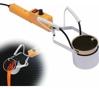 MNJVCFDS Kit De Pot De Fusion De Plomb - Four Électrique pour Métaux avec Température Réglable 150-450℃, Creuset De Fusion Portatif 160W/280W/380W pour Moulages de Poids de Pêche, Pendentifs en Métal