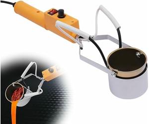 MNJVCFDS Kit De Pot De Fusion De Plomb - Four Électrique pour Métaux avec Température Réglable 150-450℃, Creuset De Fusion Portatif 160W/280W/380W pour Moulages de Poids de Pêche, Pendentifs en Métal
