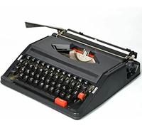 MNJVCFDS Machine À Écrire Manuelle Vintage - Machine À Écrire Portable Rétro Classique pour Écrivains, Design Élégant, Ruban Noir Et Rouge À Double Bobine, pour Le Traitement De Texte Nostalgique