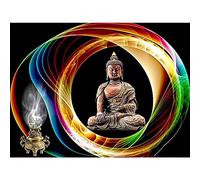 Mnnstan Diamond Painting 5D Bricolage Diamant Peinture Bouddha Décoration De La Maison Diamant Art Broderie Religion Noël Cadeau 30x40cm D2886