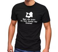 mno7h7v Mens T-Shirt No Matter How Dense You are Goethe Was Poet Fun Shirt Saying