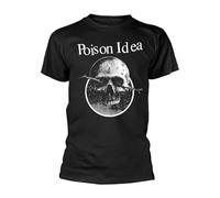 mno7h7v Poison Idea 'Skull Logo' Black T Shirt -