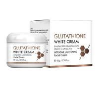 Mnozreo Crème de Blanchiment des Taches,Crème de Blanchiment du Visage Glutathione,Skin Lightening Cream,Moisturizing Skin Brightener Cream,Anti Aging Face Cream,50G