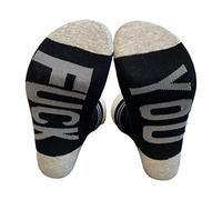 MnPalettey 3 paires Fuck & You jure mot malédiction imprimé bas nouveauté équipage chaussettes décontracté sport lettres chaussettes pour hommes femmes cadeaux