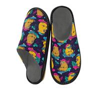 Mnsruu Capybara Pantoufles pour homme et femme avec semelle antidérapante pour intérieur/extérieur Motif skateboard, Motif de skateboard Capybara, 45/46 EU