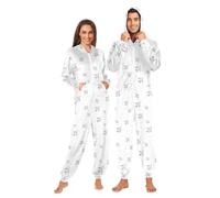 Mnsruu Combinaison pyjama à fermeture éclair pour adulte Motif piste d'avion, Motif de piste d'avion, XXL