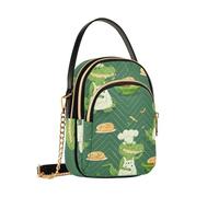 Mnsruu Crocodile Chef Sac à bandoulière pour femme, chaîne amovible, sac à main pour téléphone, sac à main à bandoulière, portefeuille