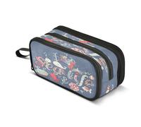 Mnsruu Fantasy Sealife Trousse à crayons grande capacité 3 compartiments pour fournitures scolaires garçons filles, multicolore, Taille unique, Organiseur de sac