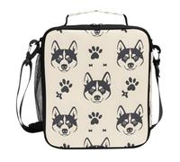 Mnsruu Fox Forest Sac à déjeuner isotherme pour garçons et filles Motif animal de la forêt Orange