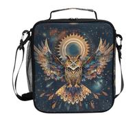 Mnsruu Galaxy Forest Wolves Sac à déjeuner isotherme pour garçons et filles