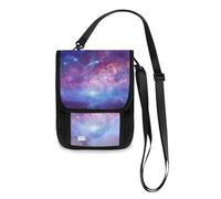 Mnsruu Galaxy Stars Portefeuille de voyage avec sangle réglable pour passeport, carte de crédit, gadget, unisexe, #01, Taille unique, Mode